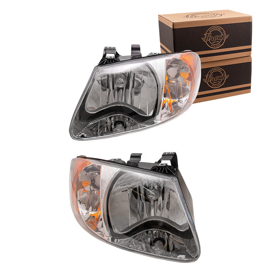 Headlight for 2001-2007 Caravan w/ 113" Wheel Base for 2001-2007 Grand Caravan for 2001-2003 Voyager 4857700AC Set CH2502129