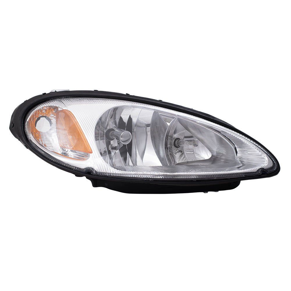 Brock Replacement Driver and Passenger Headlights Compatible with 2001-2005 PT Cruiser 5288765AI 5288764AI