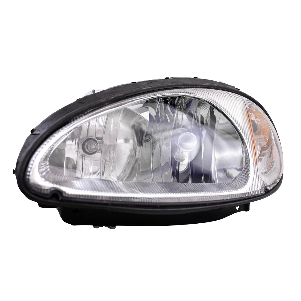 Brock Replacement Driver Headlight Compatible with 2001-2005 PT Cruiser 5288765AI