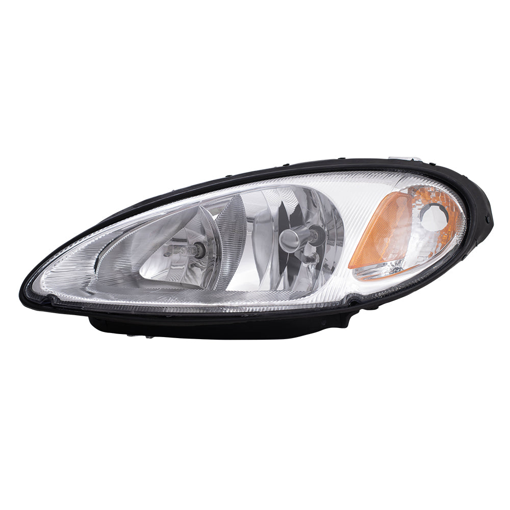 Brock Replacement Driver Headlight Compatible with 2001-2005 PT Cruiser 5288765AI