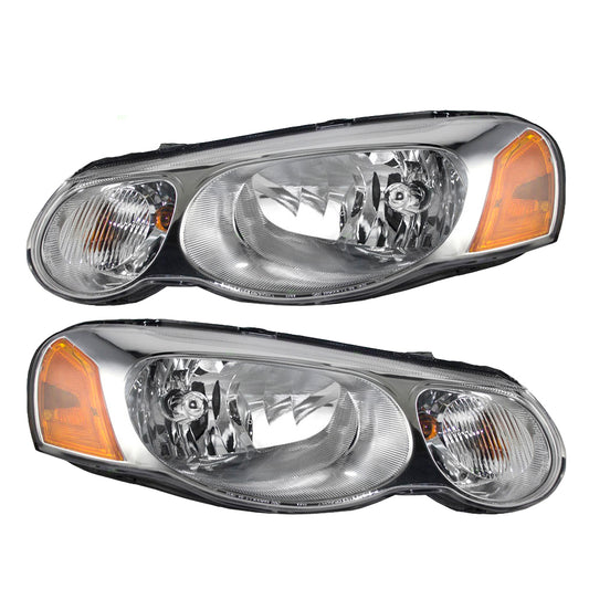 Headlight for 2004-2006 Sebring Sedan/Convertible w/o Leveling 4806037AF Set