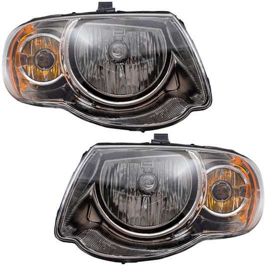 Headlight for 2005-2007 Town & Country w/ 119" WheelBase 2005-2007 Town and Country 4857991AD Set