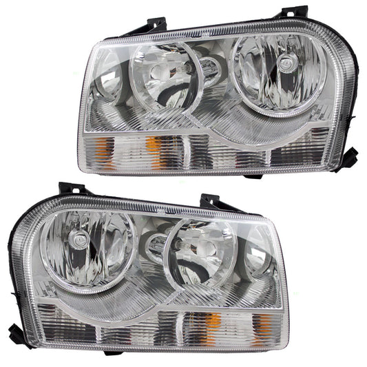 Headlight for 2005-2007 300 w/o Projector-Delay Option 4805757AH Set