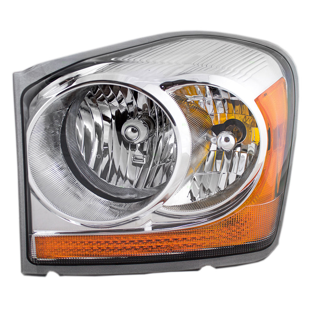 Brock Replacement Driver Headlight Compatible with 2006 Durango 55077721AE