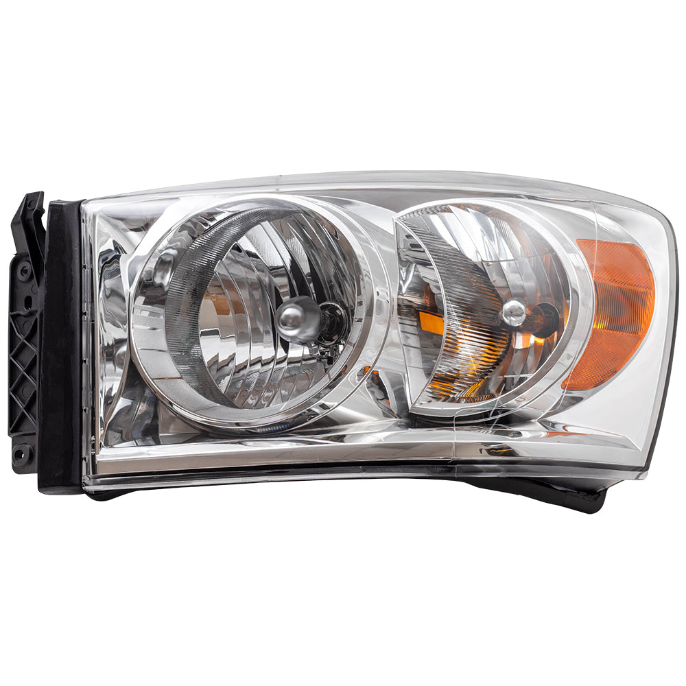 Brock Replacement Driver Headlight Compatible with 2007-2009 Pickup Truck 68003125AD