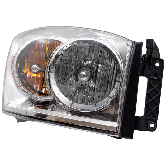 Brock Replacement Passenger Headlight Compatible with 2007-2008 Pickup Truck 68003124AD