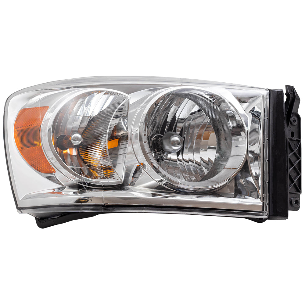 Brock Replacement Passenger Headlight Compatible with 2007-2008 Pickup Truck 68003124AD