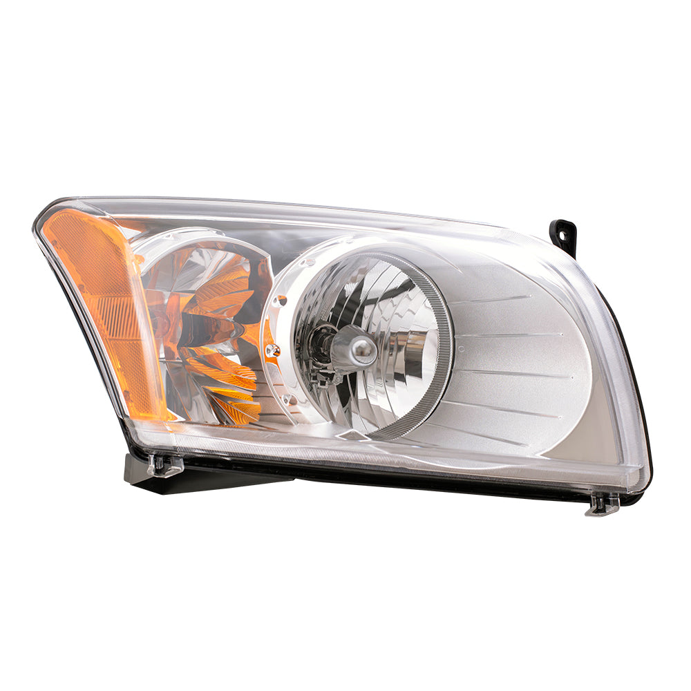 Brock Replacement Passenger Headlight Compatible with 2007-2012 Caliber 5303738AJ