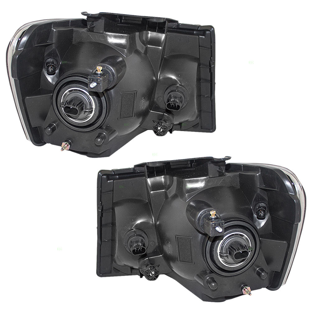 Brock Replacement Set Driver and Passenger Headlights Compatible with 2007-2009 Aspen 55078021AI 55078020AI