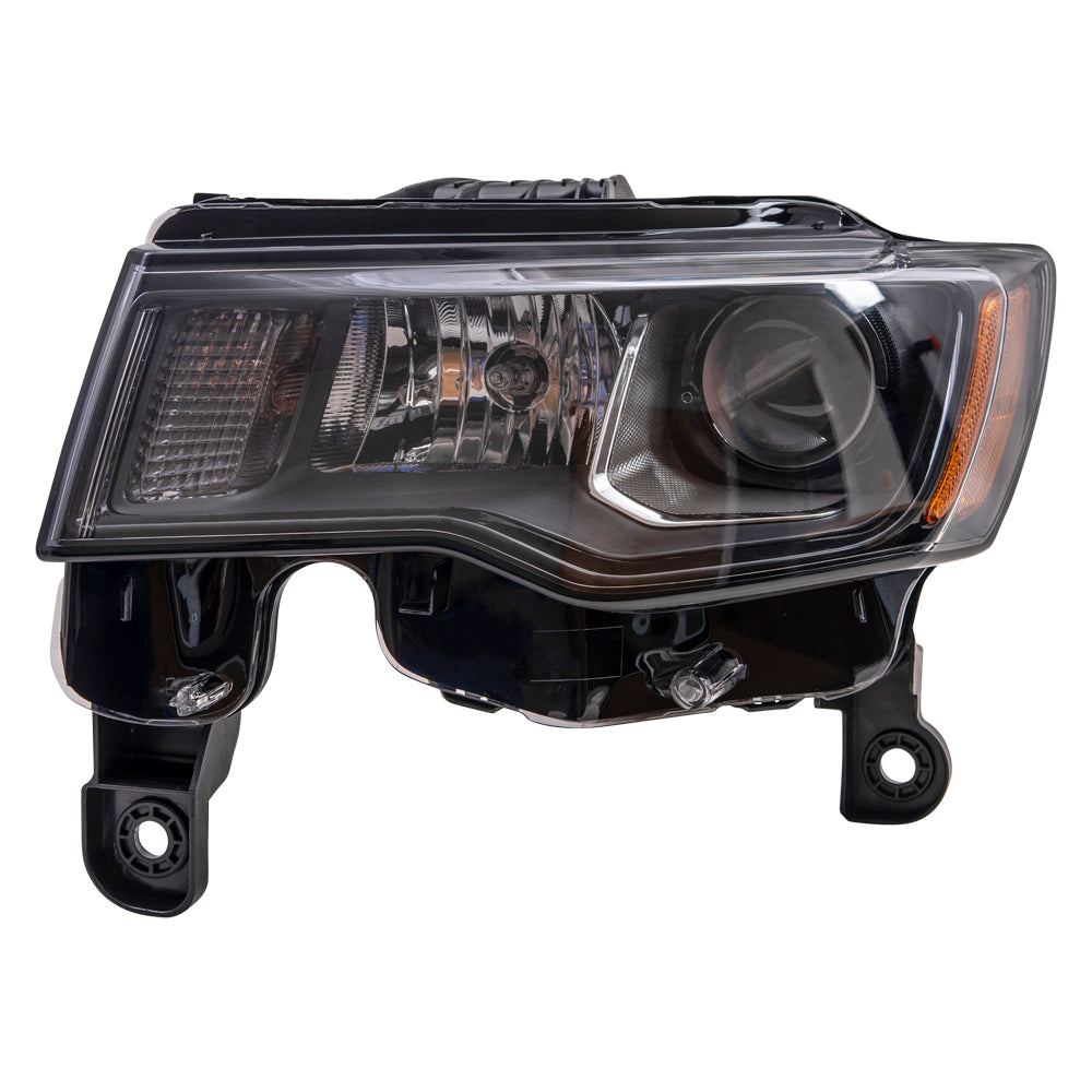CAPA Headlight for 2017-2021 Grand Cherokee w/ Black Bezel 2022-2022 Grand Cherokee WK 68266647AF Left