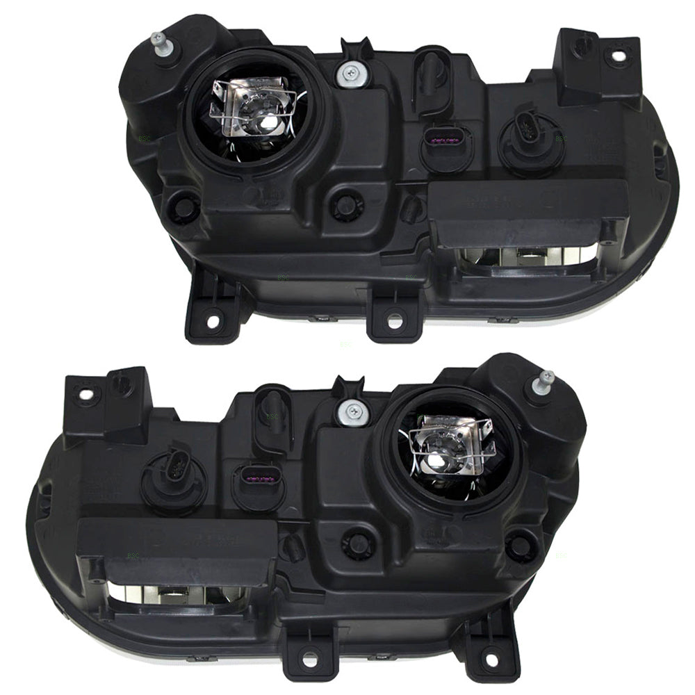 Brock Replacement Set Driver and Passenger HID Headlights Compatible with 2008-2014 Challenger 5028779AB 5028778AB