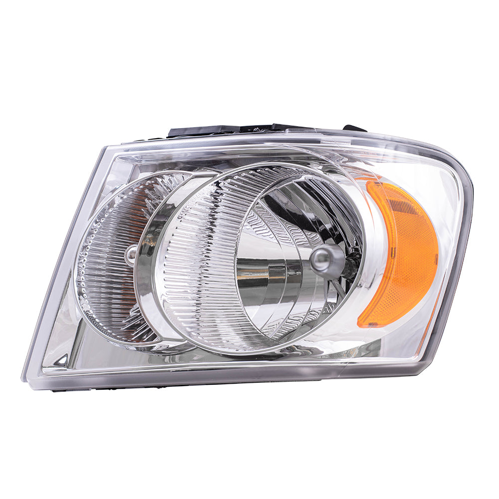Brock Replacement Driver Headlight Compatible with 2007-2009 Durango 55078017AI