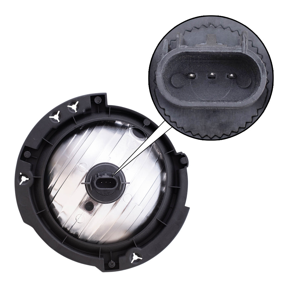 Brock Replacement Driver Halogen Headlight Compatible with 55078149AC