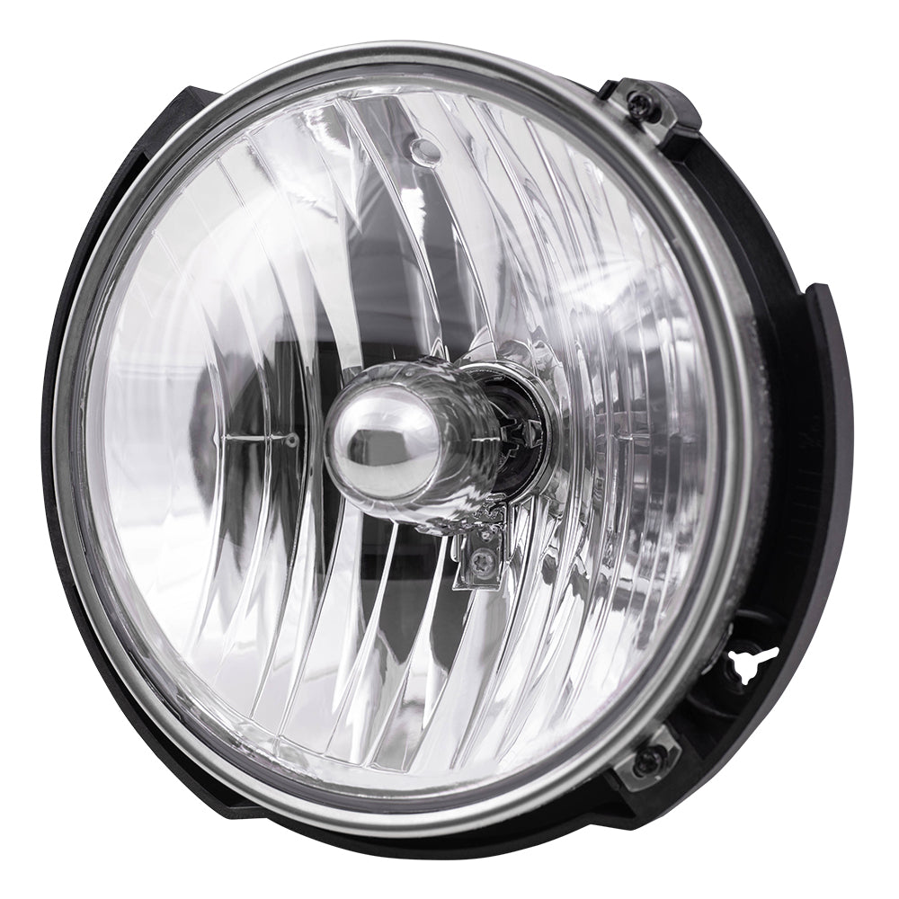 Brock Replacement Passenger Halogen Headlight Compatible with 55078148AC