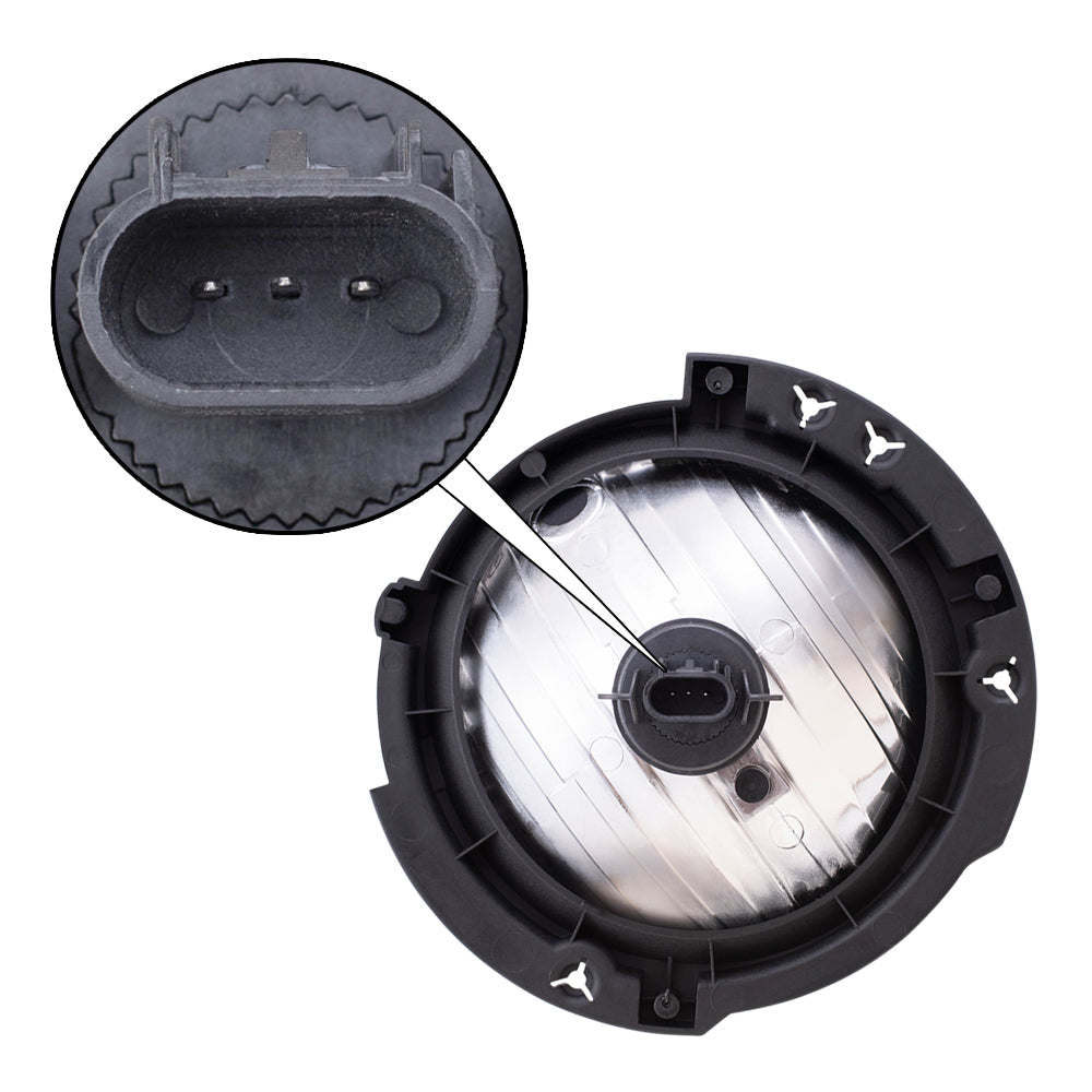 Brock Replacement Passenger Halogen Headlight Compatible with 55078148AC