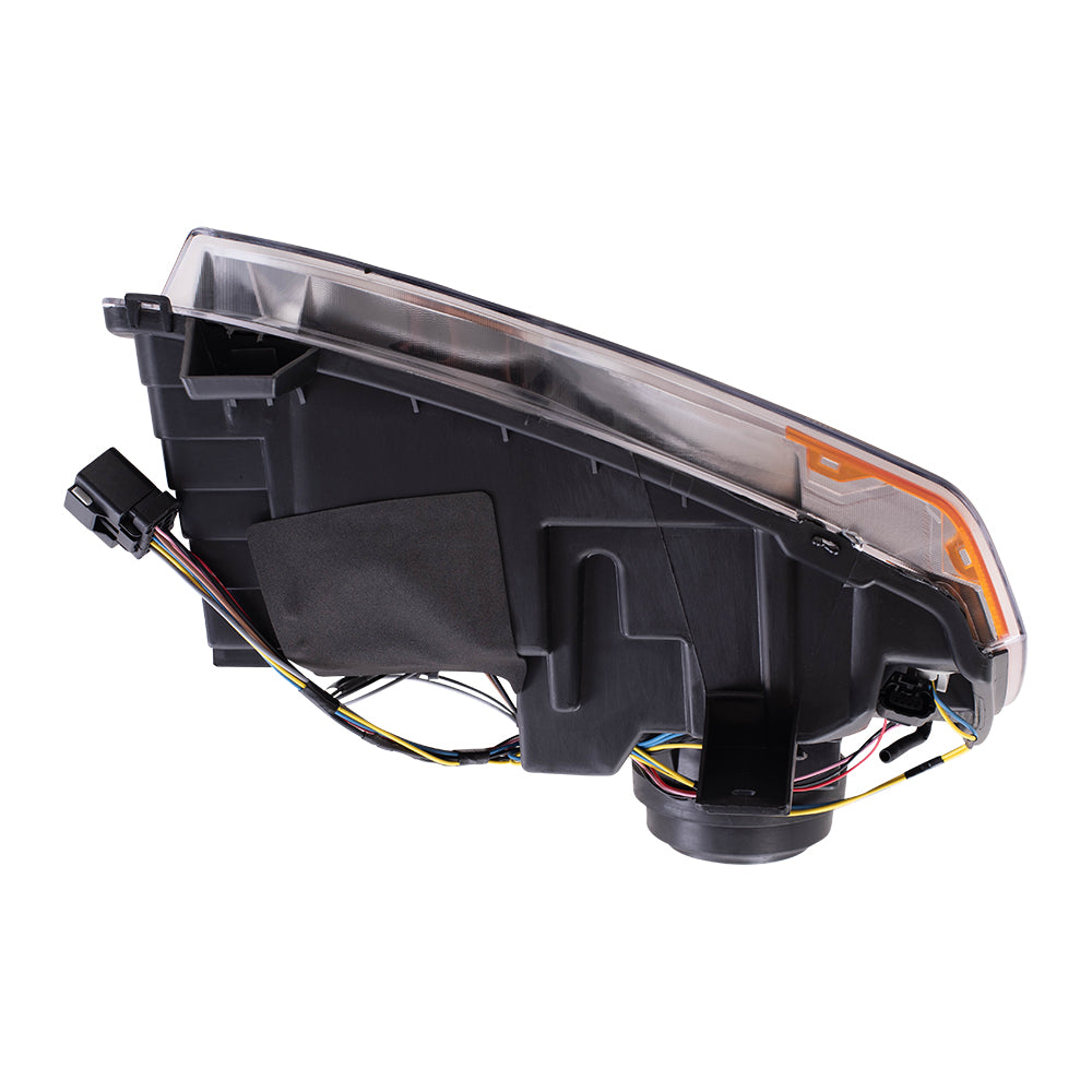 Brock Replacement Set Driver and Passenger HID Headlights Compatible with 2008-2010 Grand Cherokee 55157485AG 55157484AH