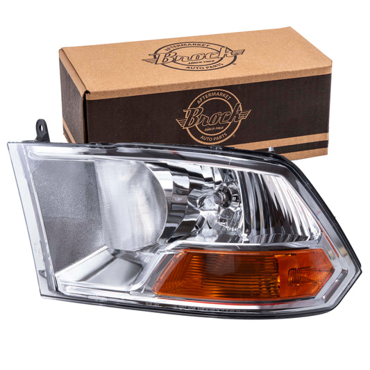 Headlight for 2011-2012 1500 w/o Quad HeadLights 2011-2012 2500 2011-2012 3500 2009-2010 Ram 1500 2010-2010 Ram 2500 2010-2010 Ram 3500 55277409AG Left
