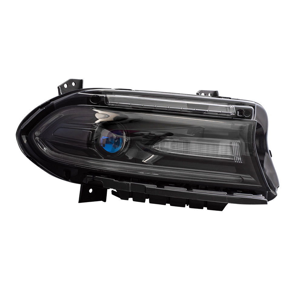 Brock Replacement Set Driver and Passenger Halogen Headlights Compatible with 2015 Charger
