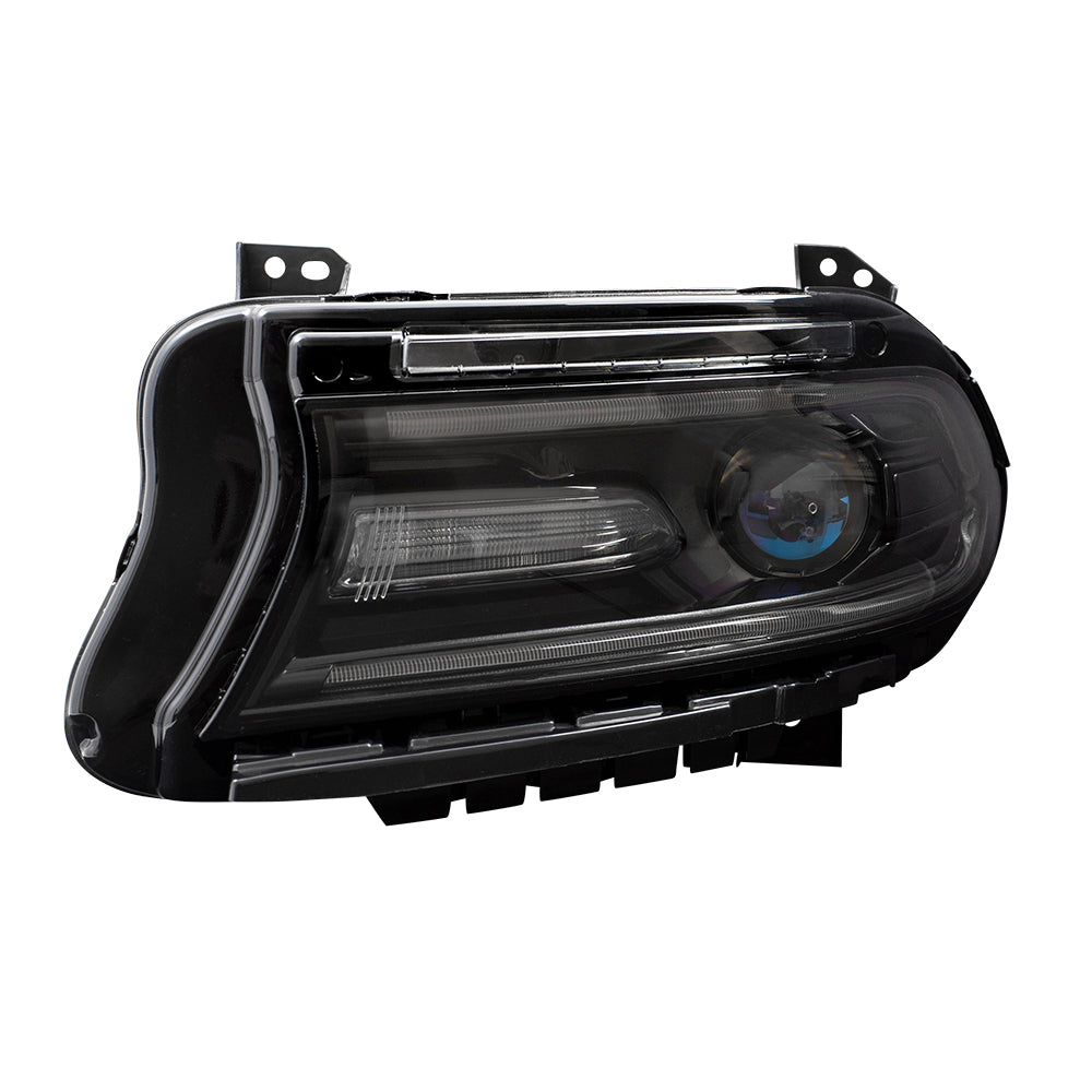Brock Replacement Driver Halogen Headlight Compatible with 2015 Charger