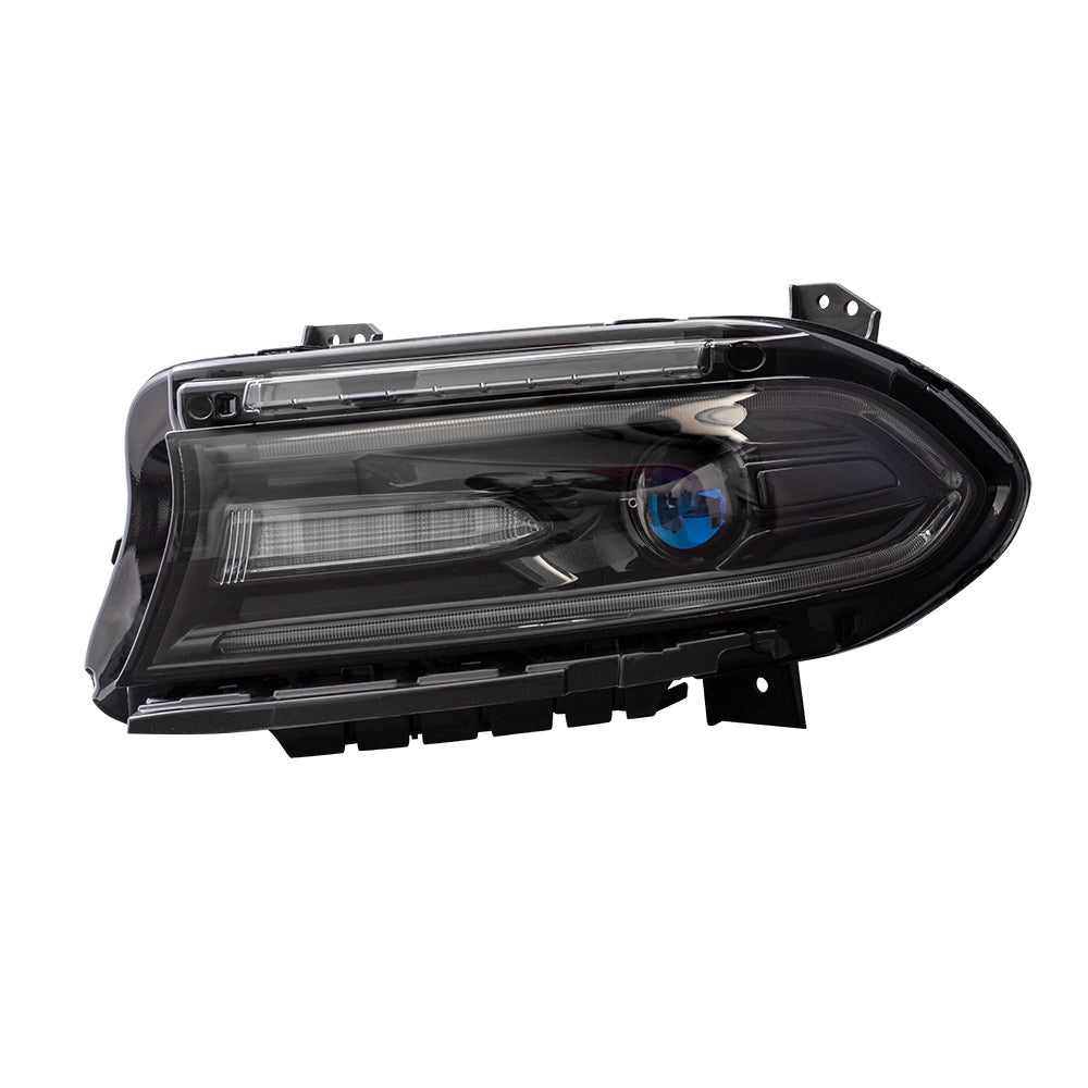 Brock Replacement Driver Halogen Headlight Compatible with 2015 Charger