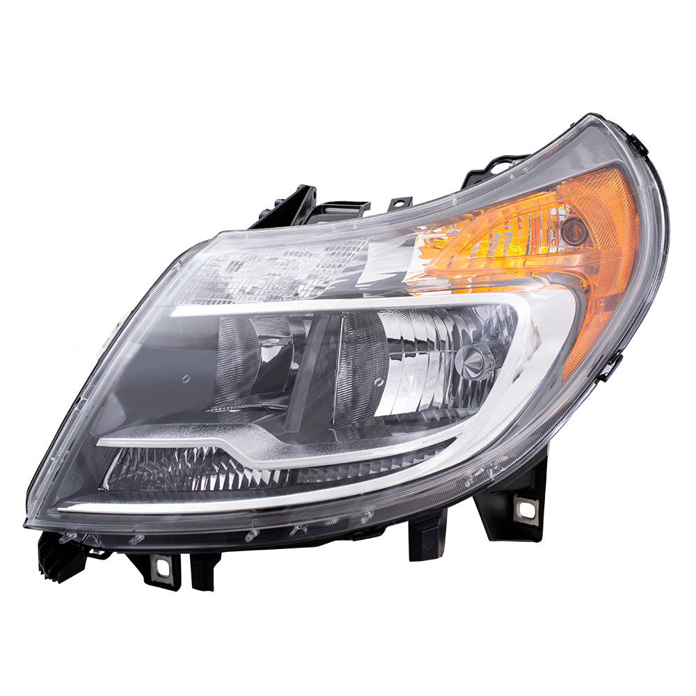 Brock Replacement Driver Halogen Combination Headlight Compatible with 2014-2020 Promaster