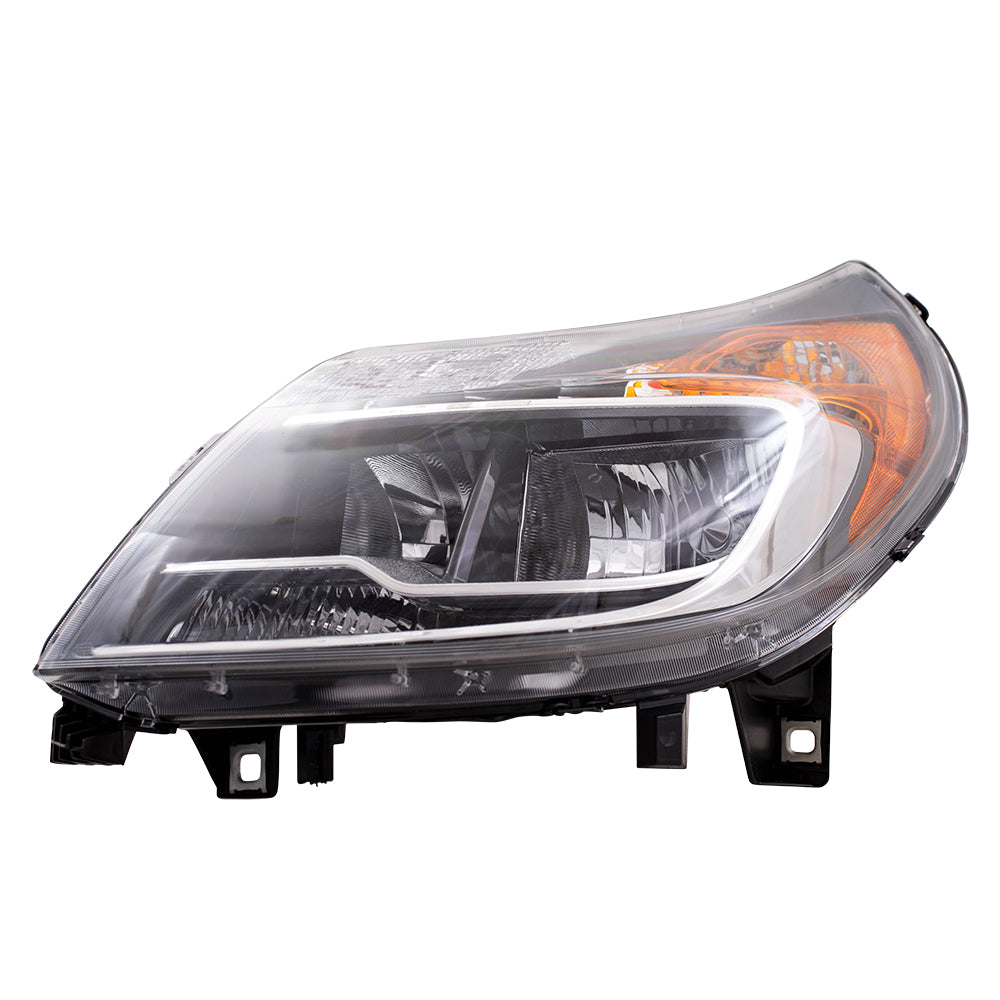 Brock Replacement Passenger Halogen Combination Headlight Compatible with 2014-2020 Promaster
