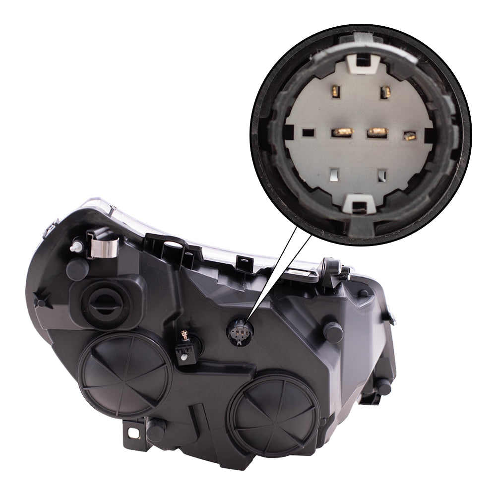 Brock Replacement Passenger Halogen Combination Headlight Compatible with 2014-2020 Promaster