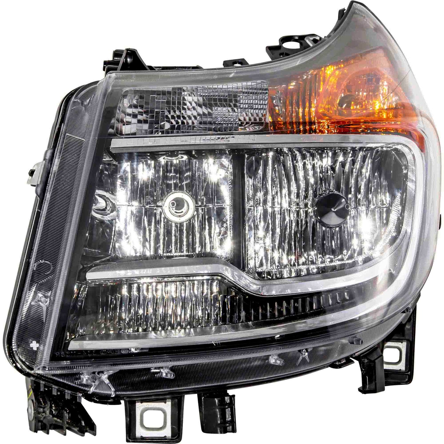 Brock Driver Side Left CAPA Certified Halogen Combination Headlight Assembly Without Daytime Running Lights Compatible with 2014-2022 RAM ProMaster 2221-0094L-CAPA