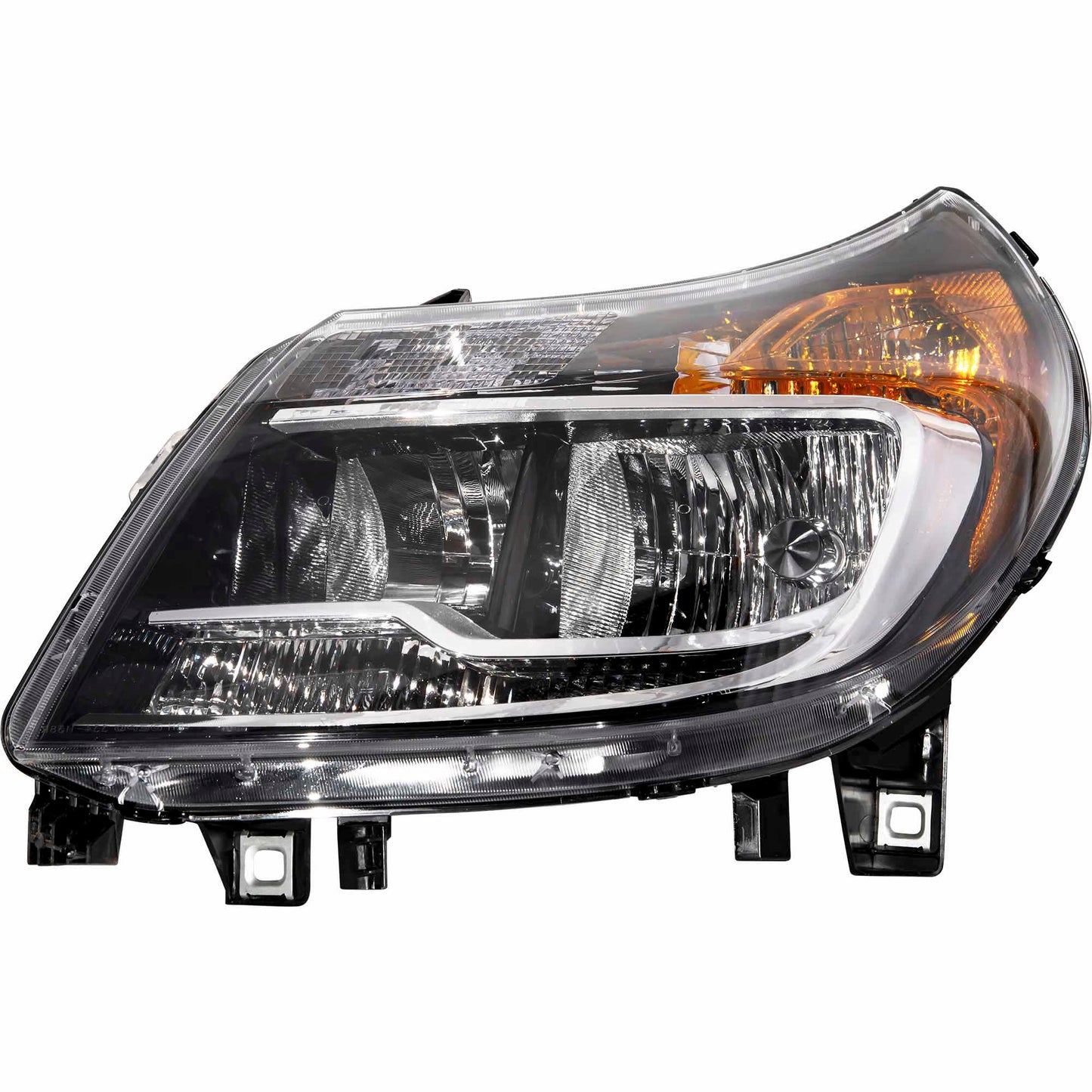 Brock Driver Side Left CAPA Certified Halogen Combination Headlight Assembly Without Daytime Running Lights Compatible with 2014-2022 RAM ProMaster 2221-0094L-CAPA