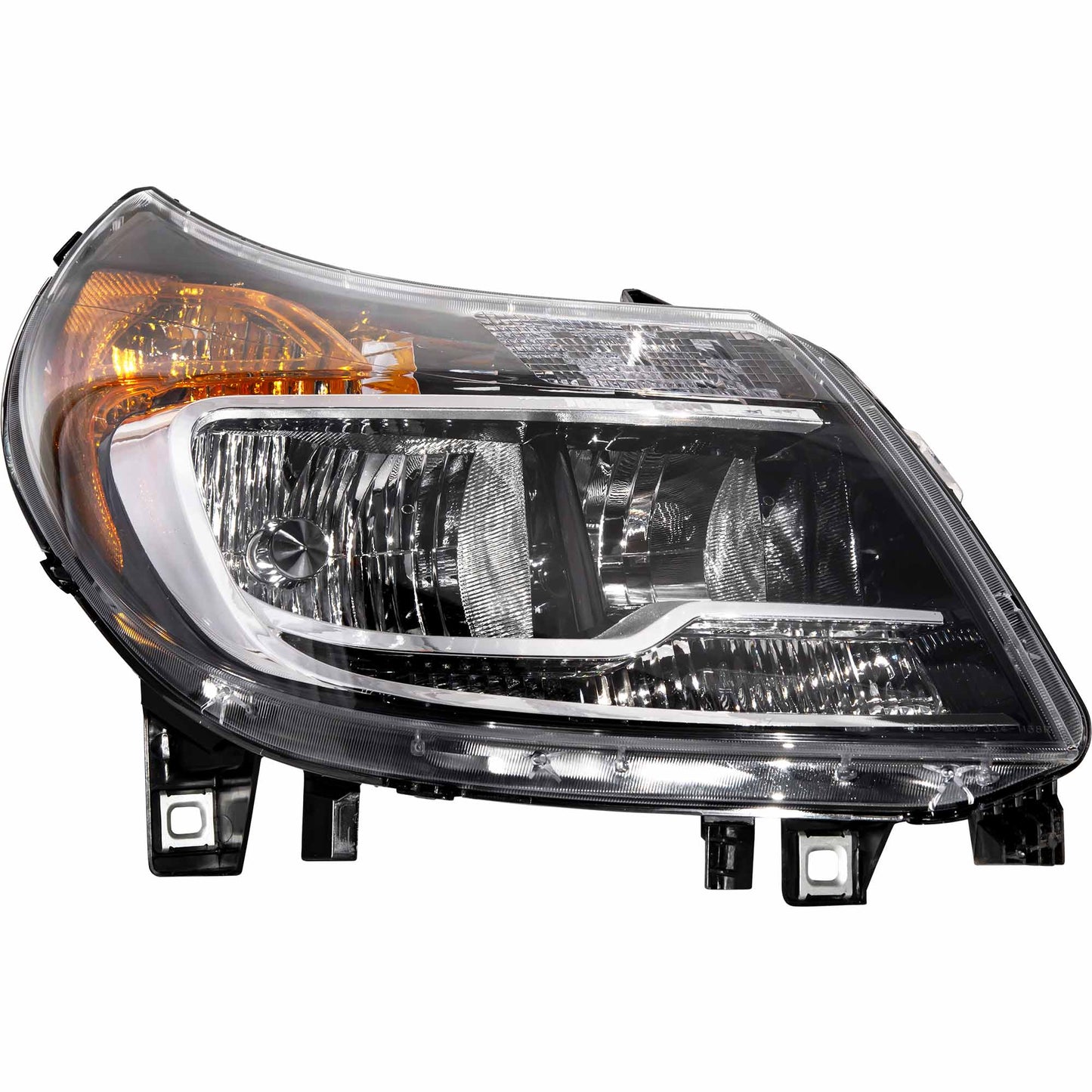 Brock Passenger Side Right CAPA Certified Halogen Combination Headlight Assembly Without Daytime Running Lights Compatible with 2014-2022 RAM ProMaster 2221-0094R-CAPA