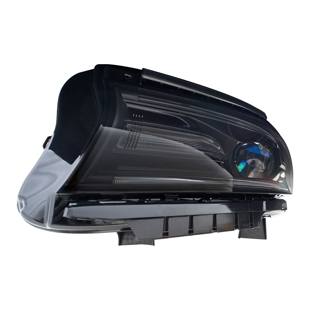 Brock Replacement Driver Side Halogen Combination Headlight Assembly Compatible with 2016-2020 Dodge Charger