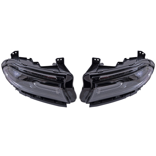 Headlight for 2018-2021 Charger w/o Logo 68541681AA Set