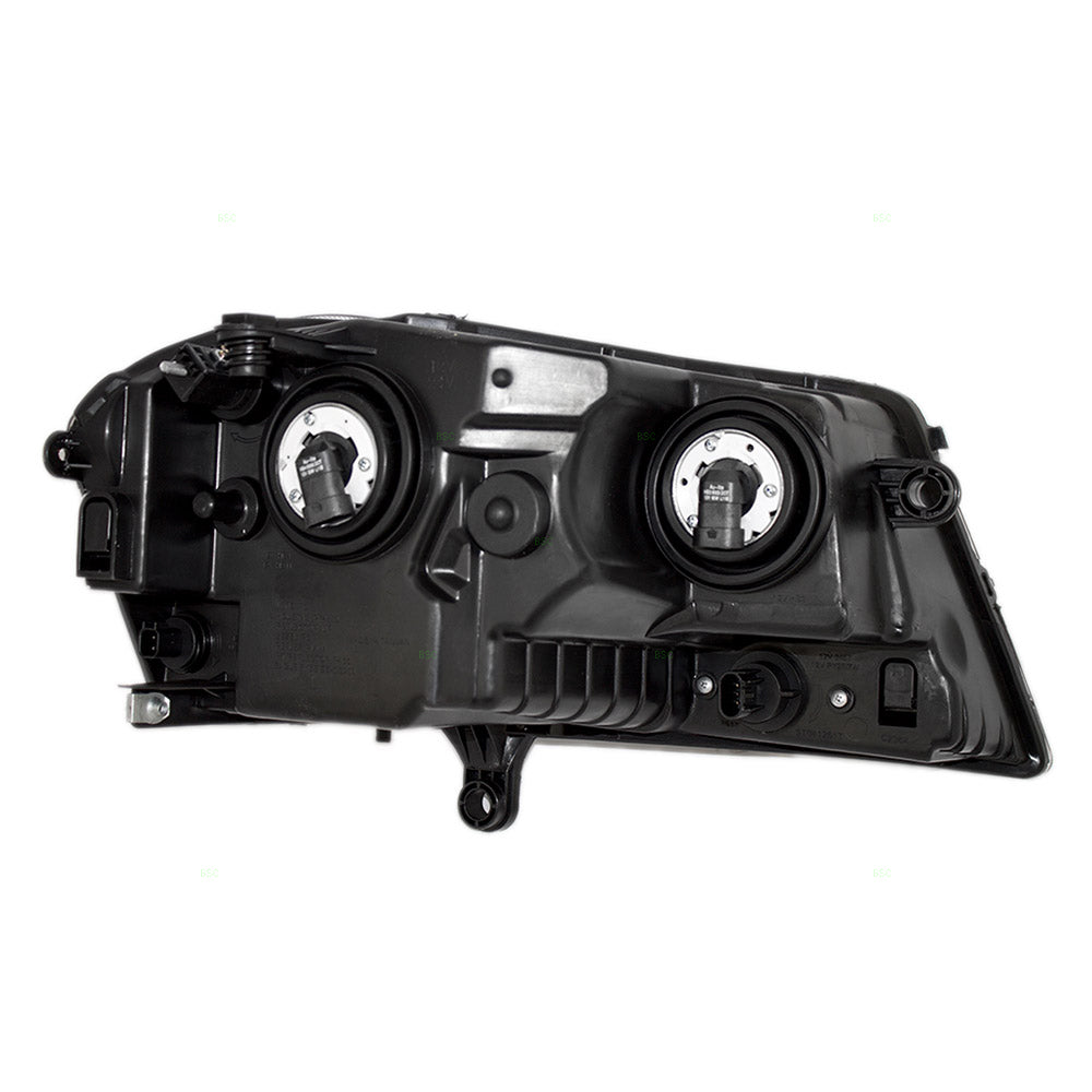 Brock Replacement Driver Headlight with Black Bezel Compatible with 2008-2013 Avenger 5303745AD