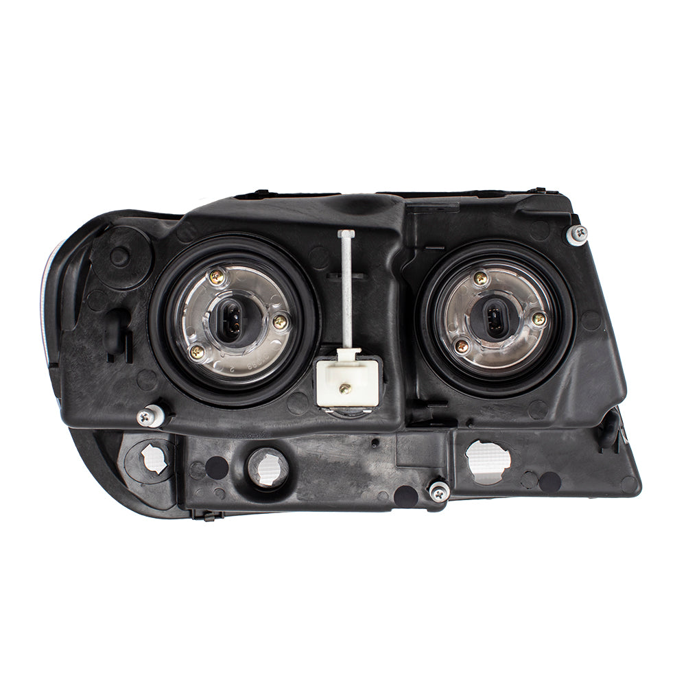 Headlight for 1999-2004 Grand Cherokee Smoked Bezel-Clear Park Light From 1/02 55155129AJ Left CH2502138
