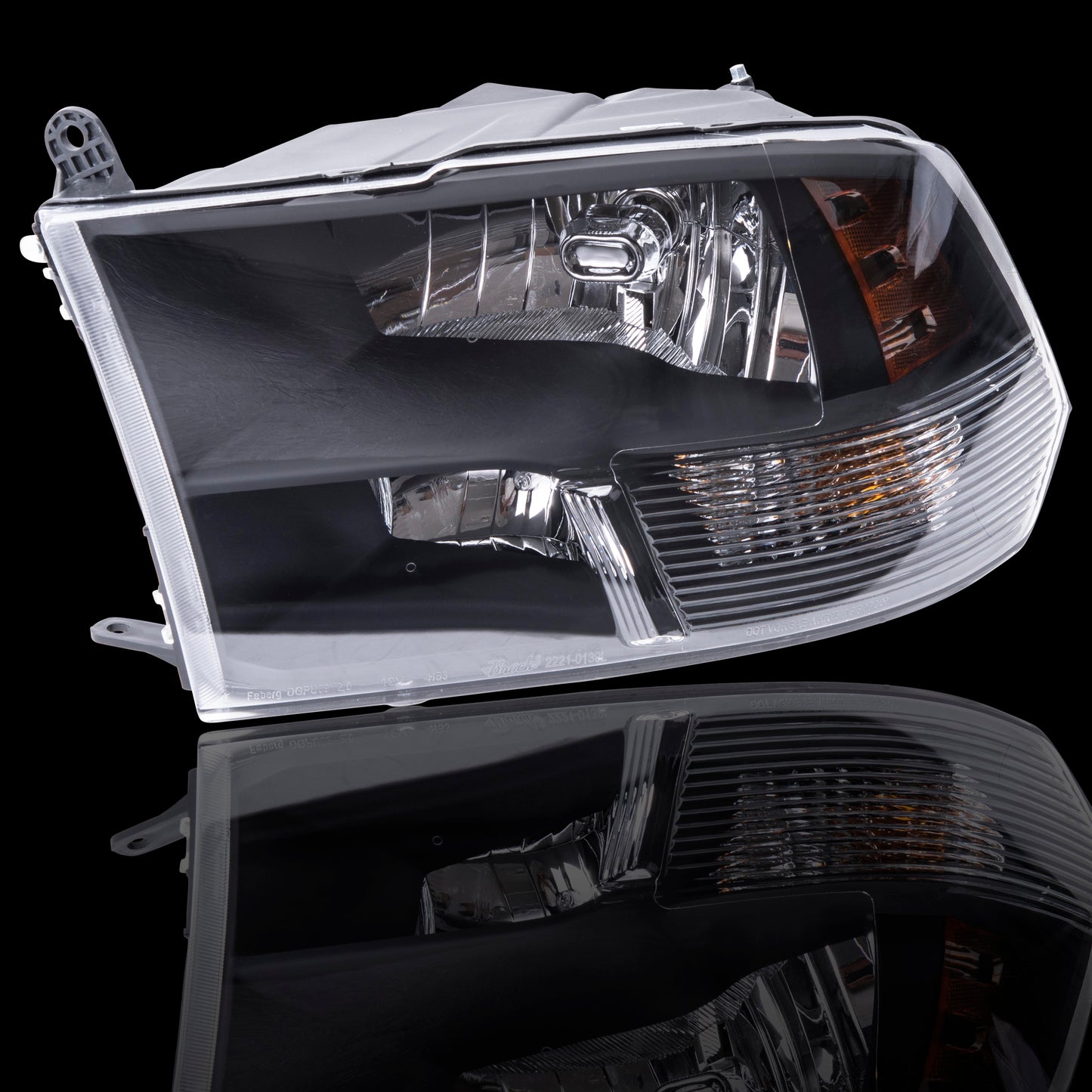 Headlight for 2013-2018 1500 Standard Type w/ Black Bezel 2013-2018 2500 2013-2018 3500 2019-2023 1500 Classic 68270496AE Set