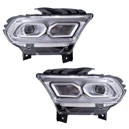 Headlight for 2021-2023 Durango LED w/Standard Signal Chrome w/o Auto High Beam 68433777AF Set