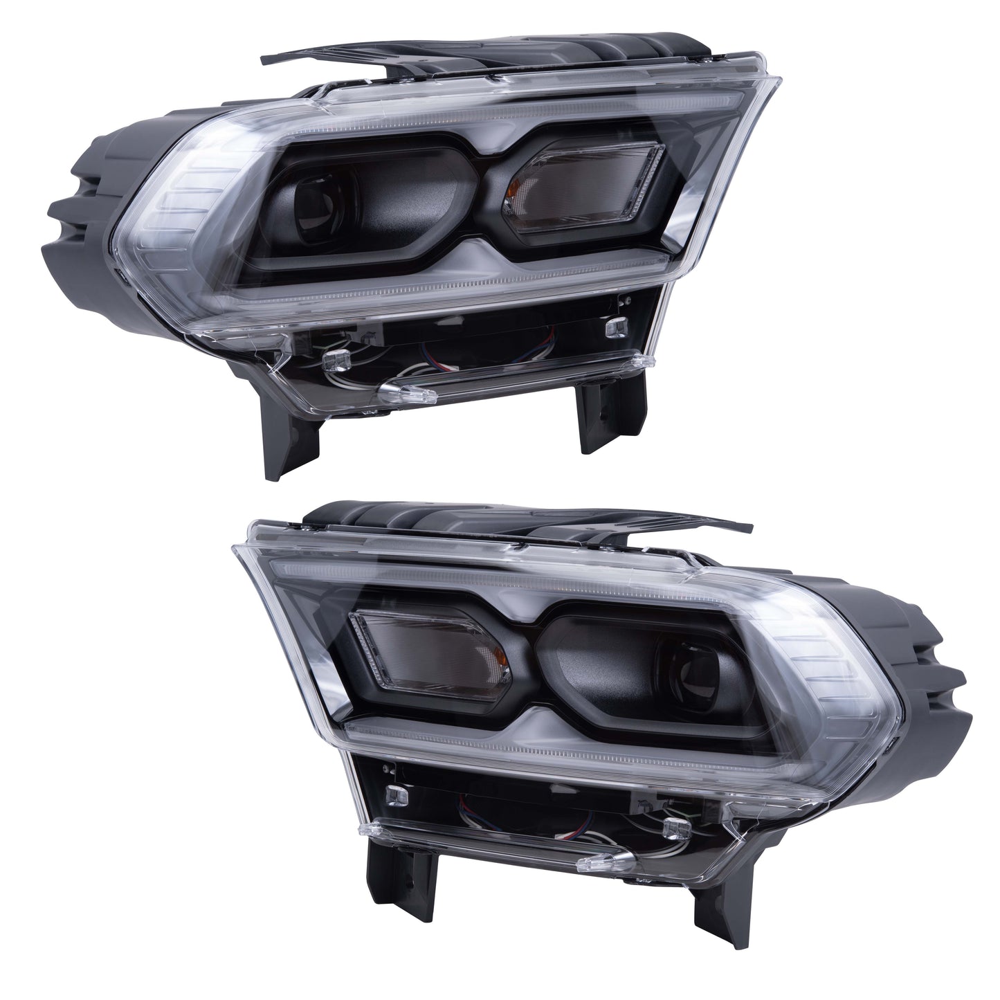 Headlight for 2021-2023 Durango LED w/ Standard Signal Black w/o Auto High Beam 68433779AF Set