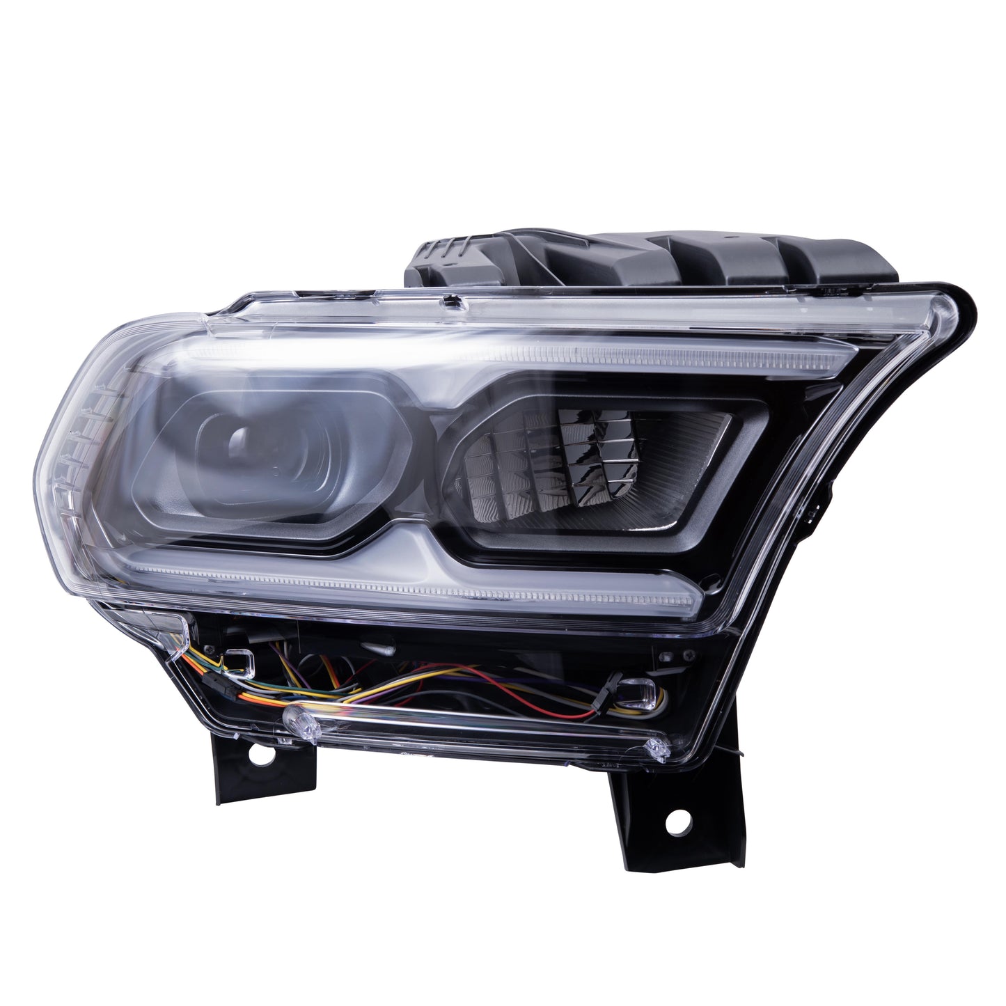 Headlight for 2021-2023 Durango LED w/ LED Signal Automatic High Beam Blk Trim 68433783AE Set
