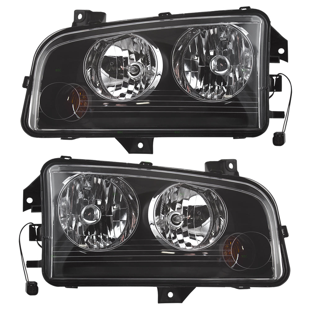 Headlight for 2006-2010 Charger Built To 11/08/06 4806165AF Set