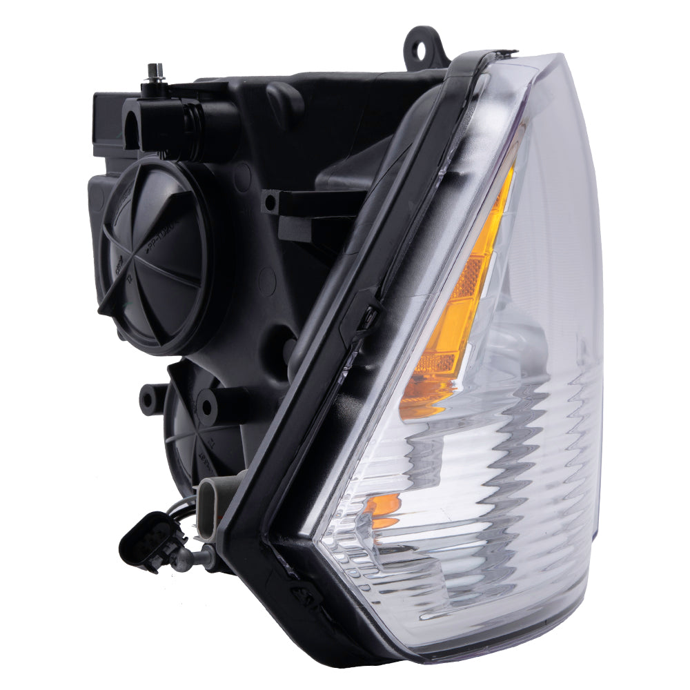 Brock Replacement Passenger Halogen Headlight Chrome Bezel Type Compatible with 2013-2018 2019 1500 Classic Pickup Truck