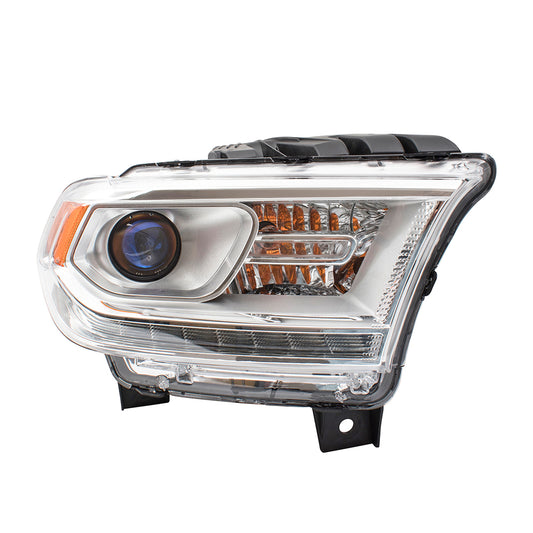 Headlight for 2014-2015 Durango Chrome Trim LED Daytime Running Lamps 68184822AH Right