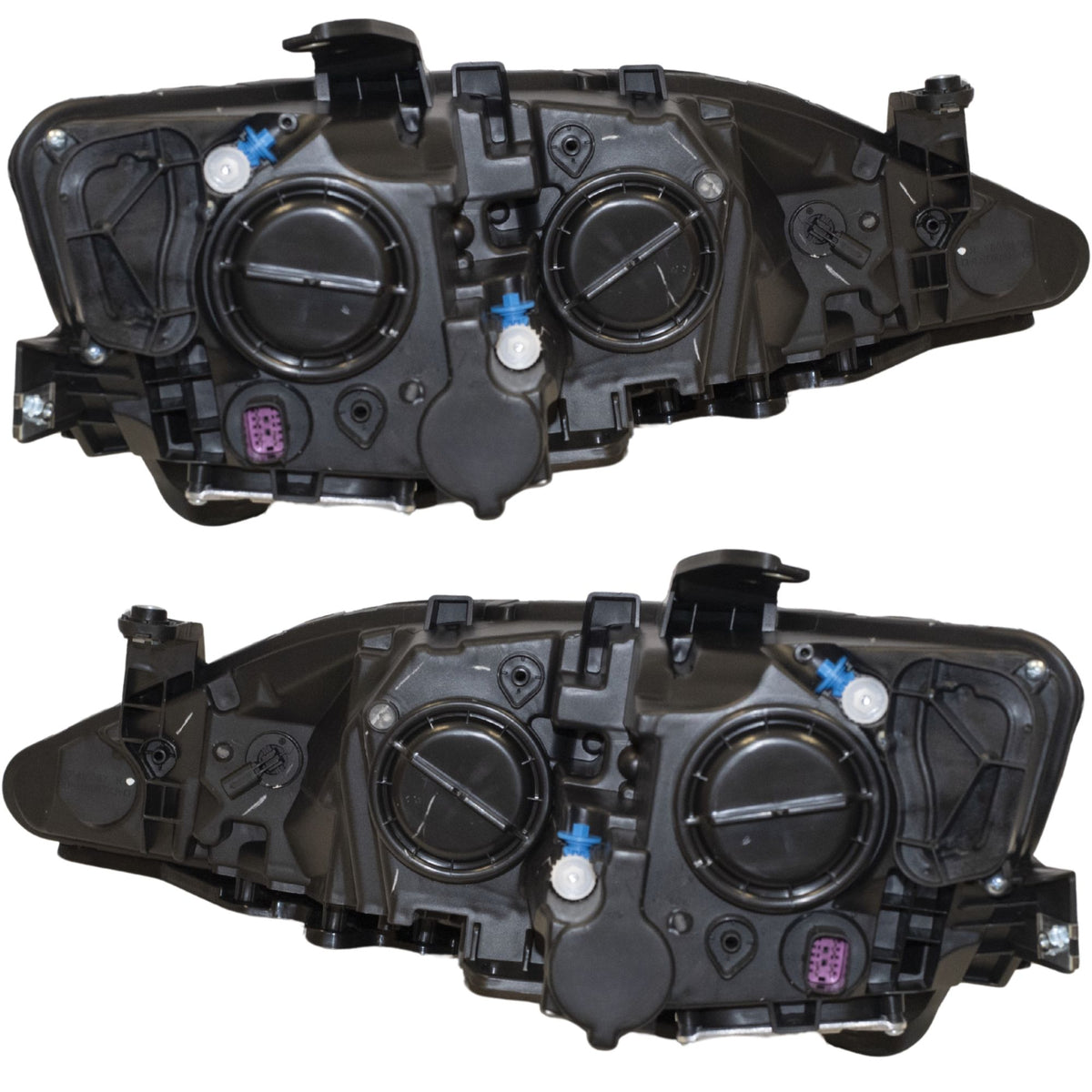Headlight for 2017-2020 Pacifica Quad w/ Chrome Bezel w/o DRL for 2020 Voyager 68228947AI Set CH2518153