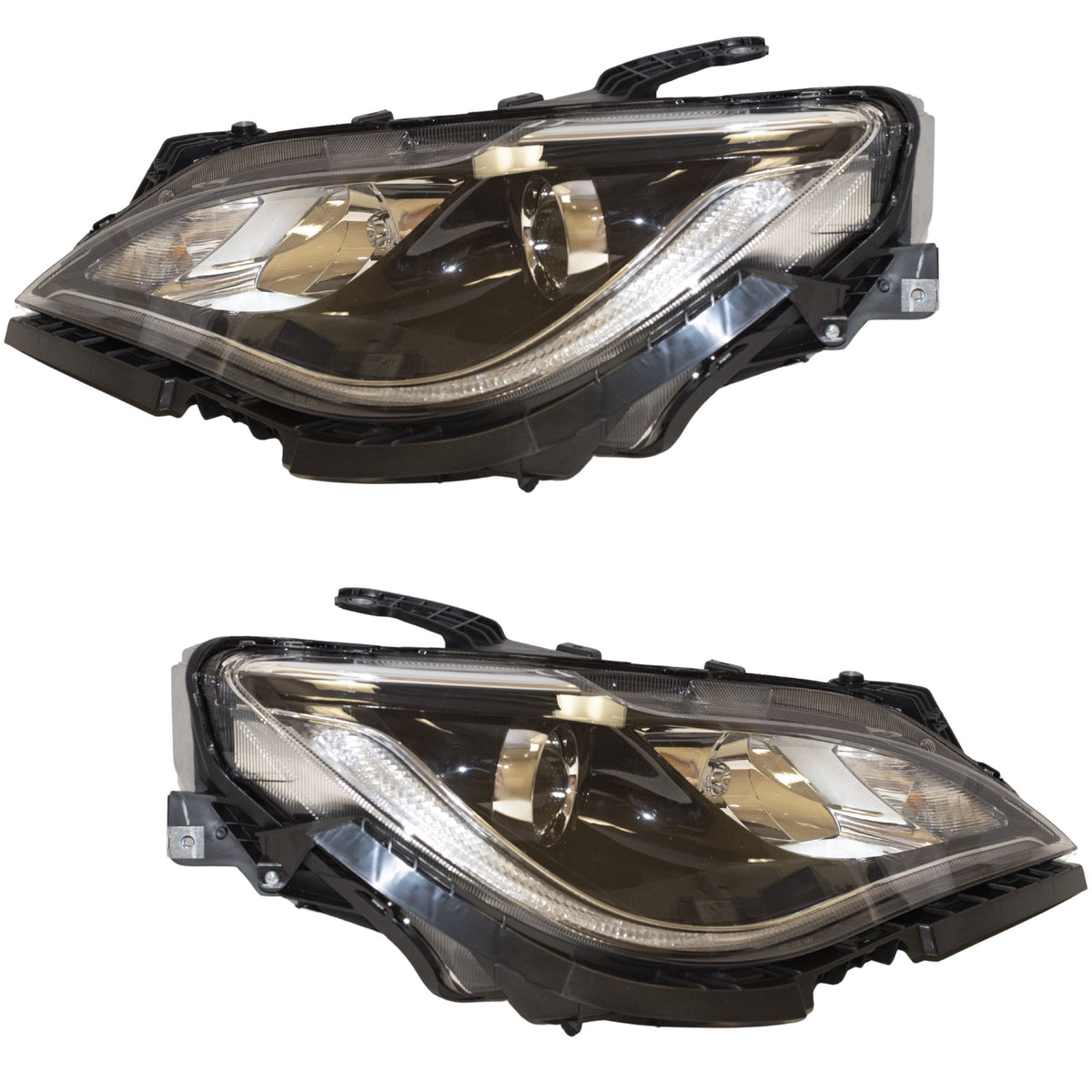 HID Headlight for 2017-2020 Pacifica Quad w/ Chrome Bezel-DRL-HID Kit 68228949AH Set CH2518152