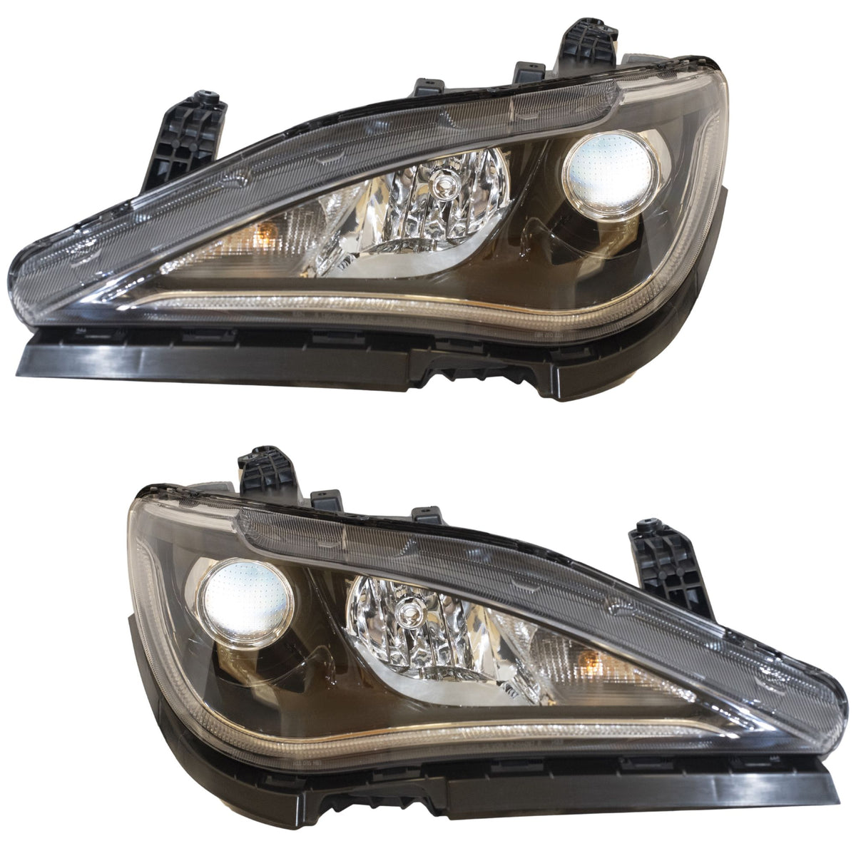 HID Headlight for 2017-2020 Pacifica Quad w/ Chrome Bezel-DRL-HID Kit 68228949AH Set CH2518152