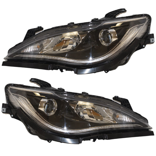 Headlight for 2017-2020 Pacifica Hybrid Quad w/ Chrome Bezel-DRL 68342193AE Set CH2502318