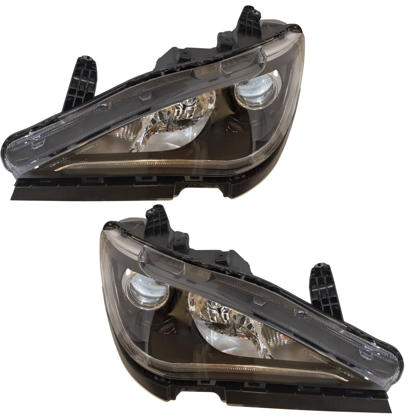 Headlight for 2017-2020 Pacifica Hybrid Quad w/ Chrome Bezel-DRL 68342193AE Set CH2502318