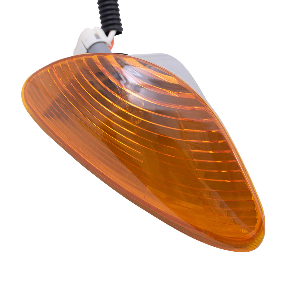 Brock Replacement Driver Halogen Headlight and Marker Light Compatible with 2008-2018 Durastar and Transtar 3574387C94 3574387C93