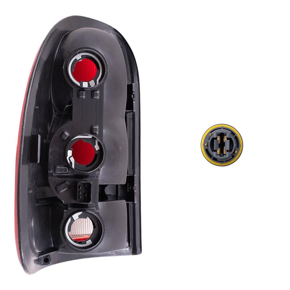 Brock Replacement Tail Lights W/Circuit Board & Tail Light Bulb Sockets W/O Bulbs 8 Piece Set Compatible with 96-00 Town & Country/Caravan/Grand Caravan/Voyager/Grand Voyager 98-03 Durango