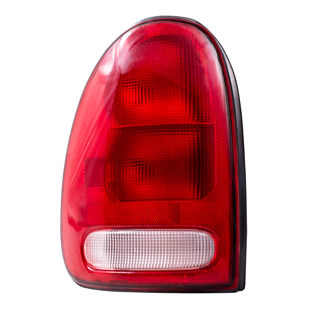 Brock Replacement Driver Tail Light with Circuit Board Compatible with 1996-2000 Carvan Voyager Town & Country 4576245