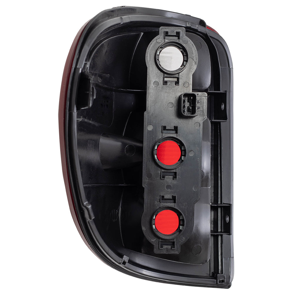 Brock Replacement Set Driver and Passenger Taillights with Connector Plate Compatible with 2001-2003 Caravan Grand Caravan Voyager 4857601AH 4857600AH